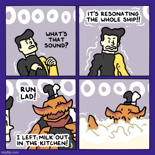 image tagged in stars,sound,shaking,crab,milk,uh oh | made w/ Imgflip meme maker