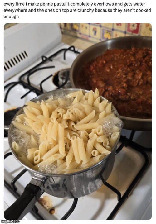 Le cooking fail :-( | image tagged in imma sad cowboy,pasta,cooking,crunchy pasta,penny | made w/ Imgflip meme maker