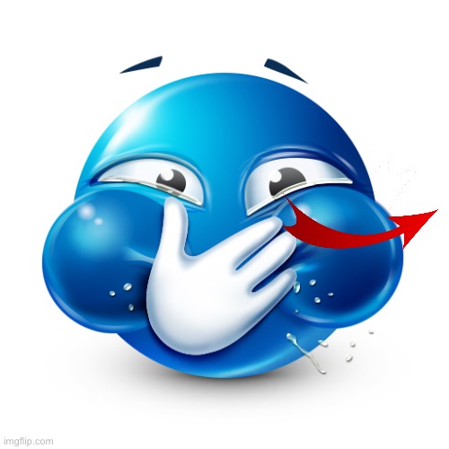 blue emoji laughing | image tagged in blue emoji laughing | made w/ Imgflip meme maker