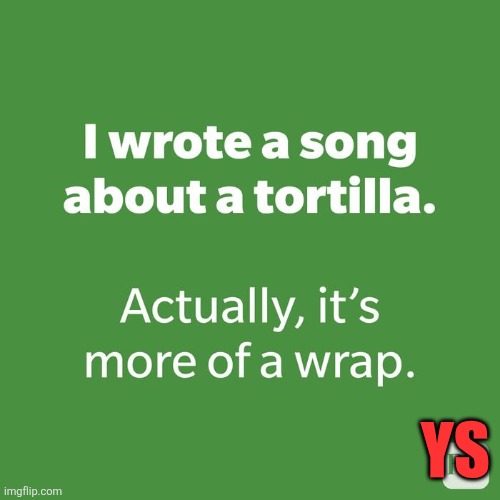 Tortilla joke | YS | image tagged in funny memes | made w/ Imgflip meme maker