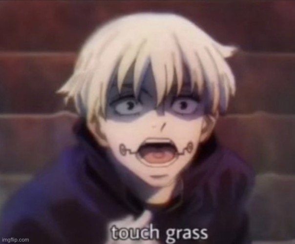 image tagged in inumaki telling you to touch grass | made w/ Imgflip meme maker