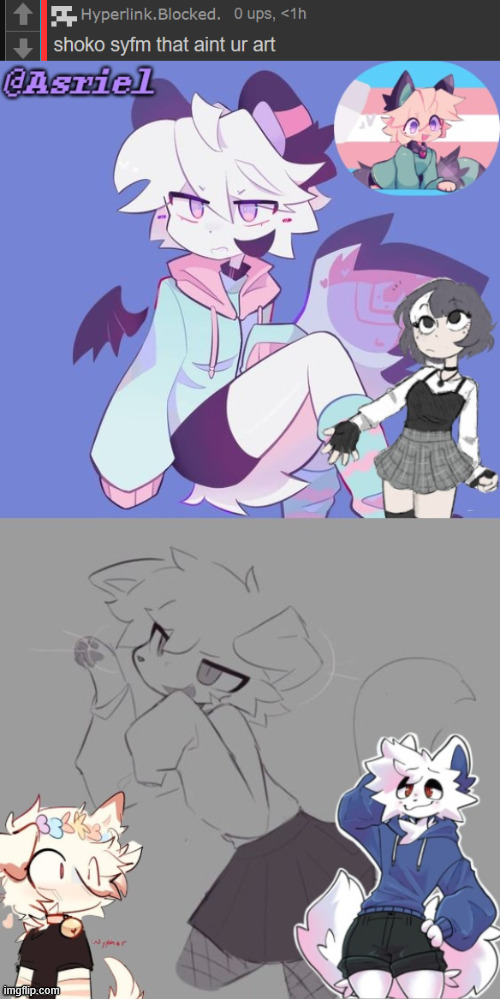 srry asriel imma borrow this | image tagged in ragebait template | made w/ Imgflip meme maker