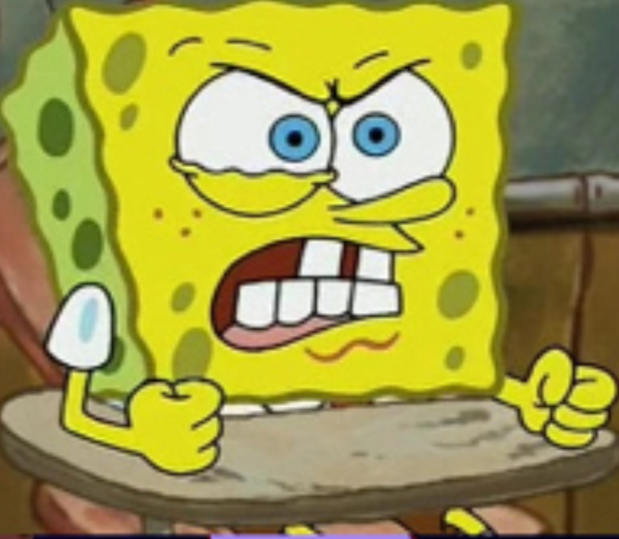 Angry spongebob Blank Meme Template