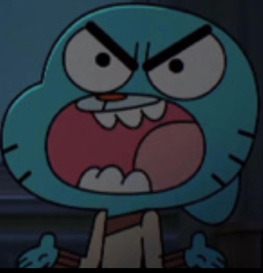 Angrily gumball watterson (tawog) Blank Meme Template