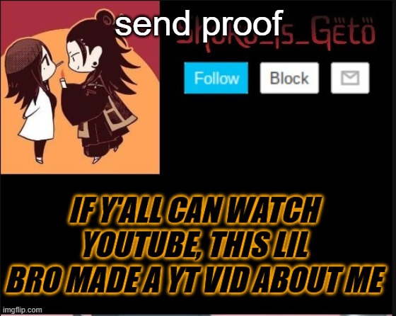 send proof | made w/ Imgflip meme maker