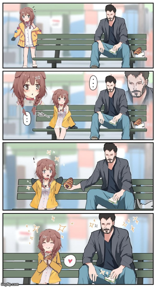 john wick dog ref | image tagged in sad keanu shares with korone | made w/ Imgflip meme maker