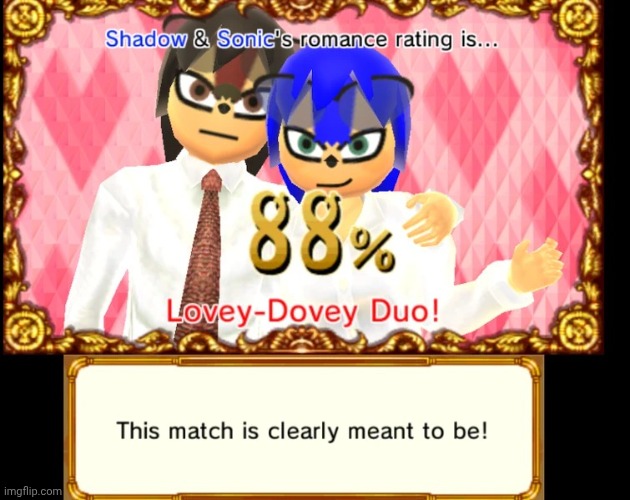Was messing around with the compatibility tester on tomodachi life | made w/ Imgflip meme maker