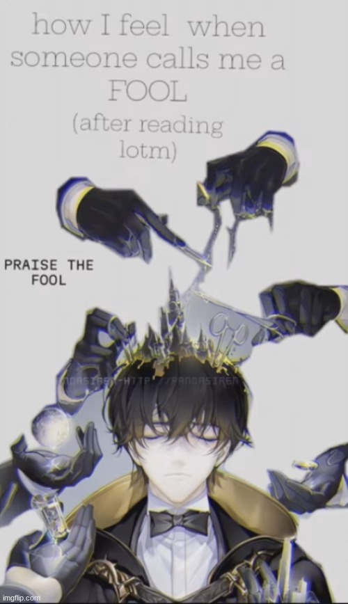 image tagged in lord of the mysteries,klein | made w/ Imgflip meme maker