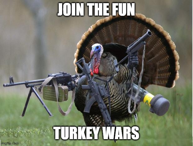 turkey | JOIN THE FUN; TURKEY WARS | image tagged in turkey | made w/ Imgflip meme maker