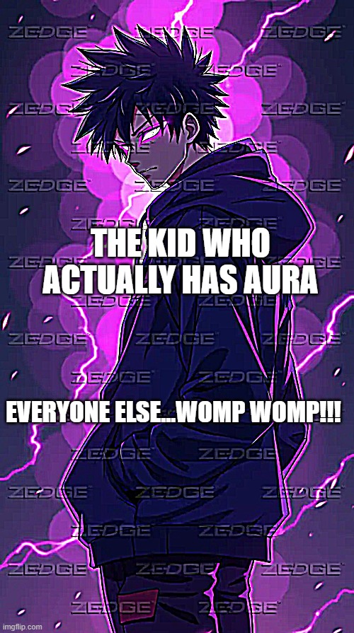 RealAuraKid | THE KID WHO ACTUALLY HAS AURA; EVERYONE ELSE...WOMP WOMP!!! | image tagged in funny memes | made w/ Imgflip meme maker