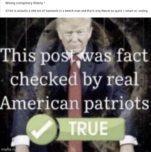 image tagged in this post was fact checked by real american patriots | made w/ Imgflip meme maker