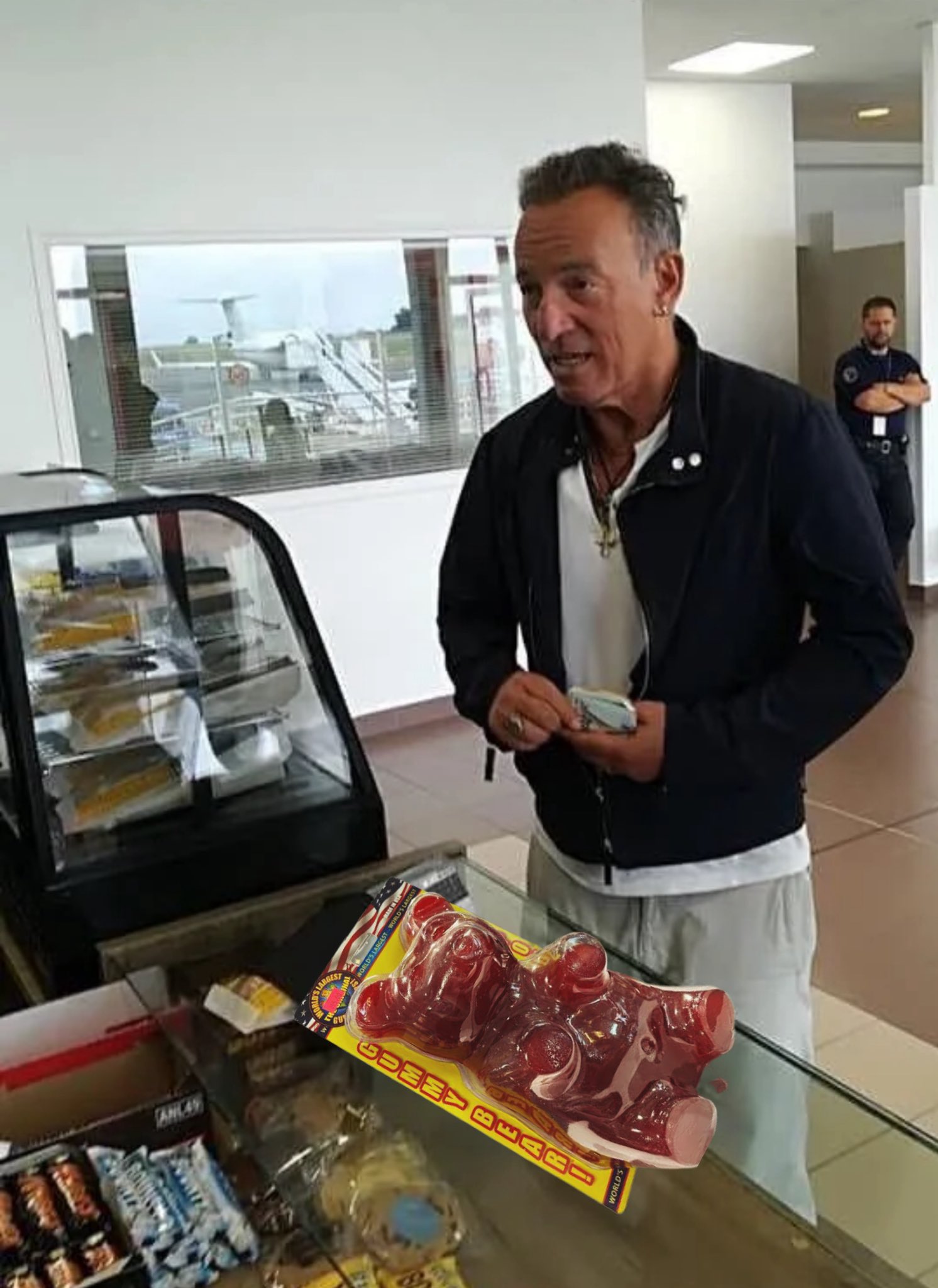 Springsteen shops for gummies Blank Meme Template