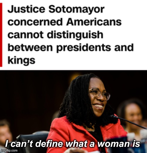 Struggles | I can’t define what a woman is | image tagged in supreme court,politics lol,memes | made w/ Imgflip meme maker