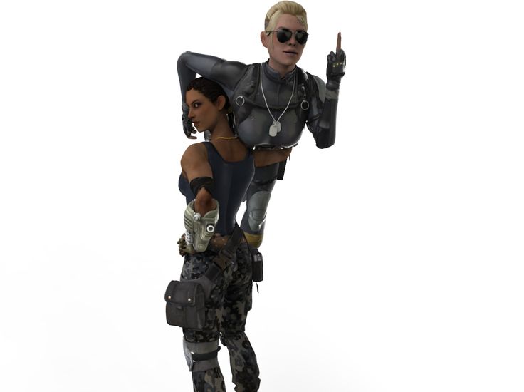 Cassie Cage and Jacqui Briggs Blank Meme Template