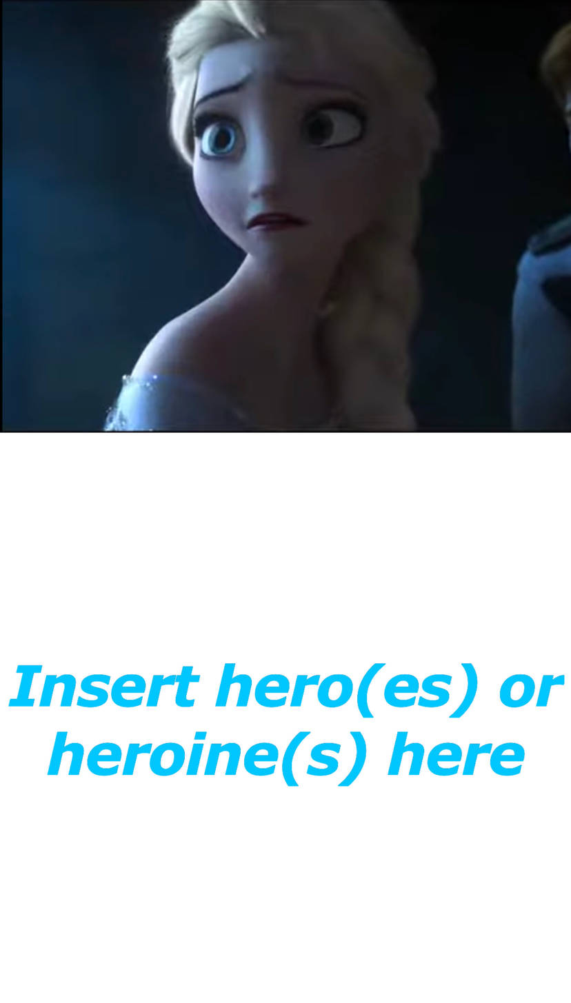 who rescues elsa Blank Meme Template