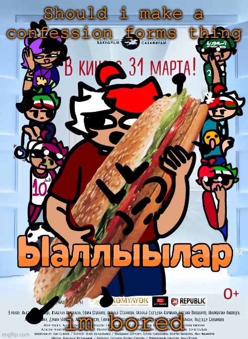 ArabMogus announce temp (Original art by SBA2_asma-sillypin) | Should i make a confession forms thing; im bored | image tagged in arabmogus announce temp original art by sba2_asma-sillypin | made w/ Imgflip meme maker