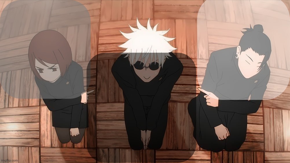 Gojo shared announcement template Blank Meme Template