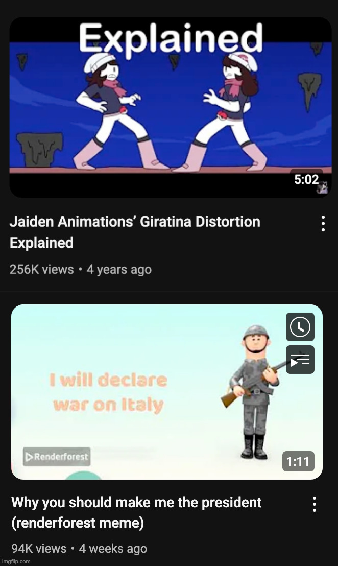 The two most popular videos made by MSmg users | made w/ Imgflip meme maker