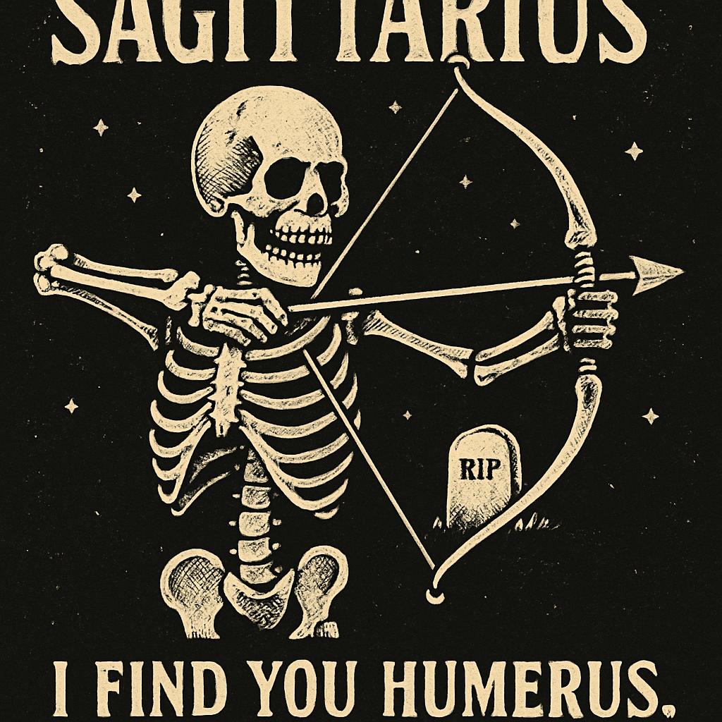 Sagittarius dark humor Blank Meme Template