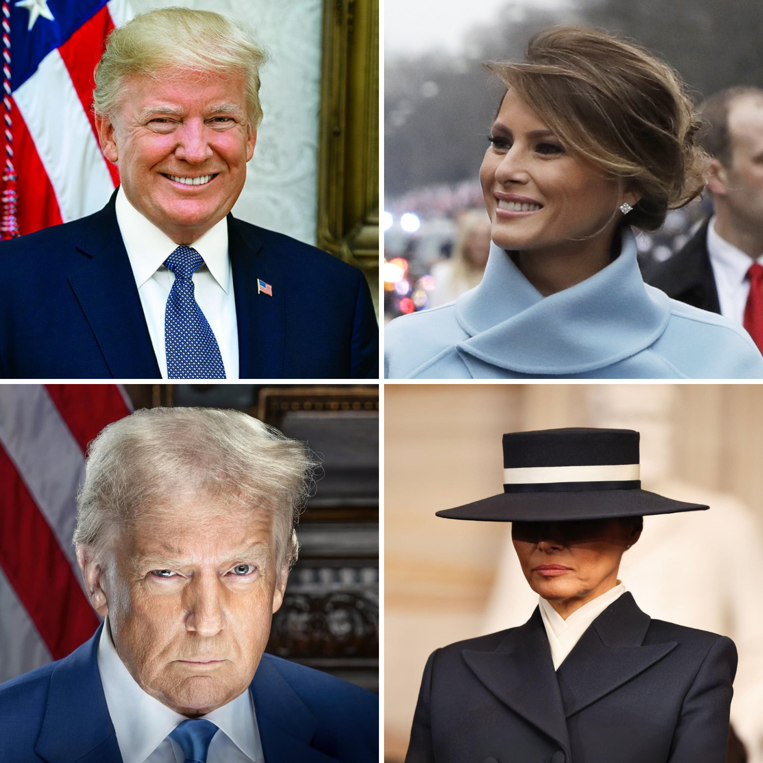 Trump-Melania 45 vs 47 Blank Meme Template