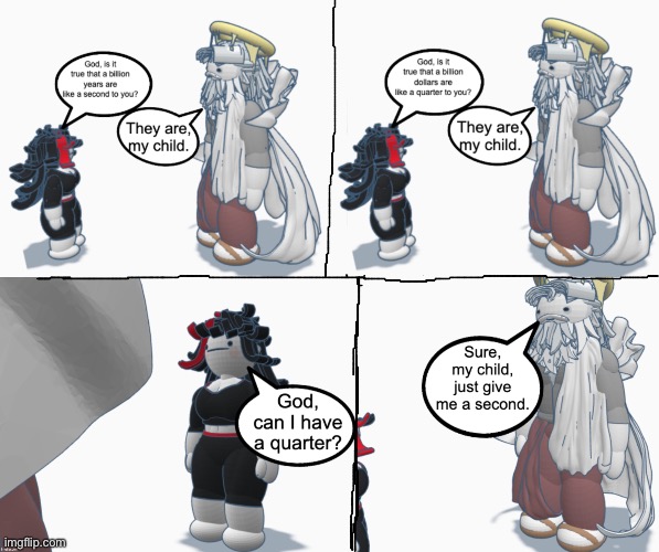Claire x God | made w/ Imgflip meme maker
