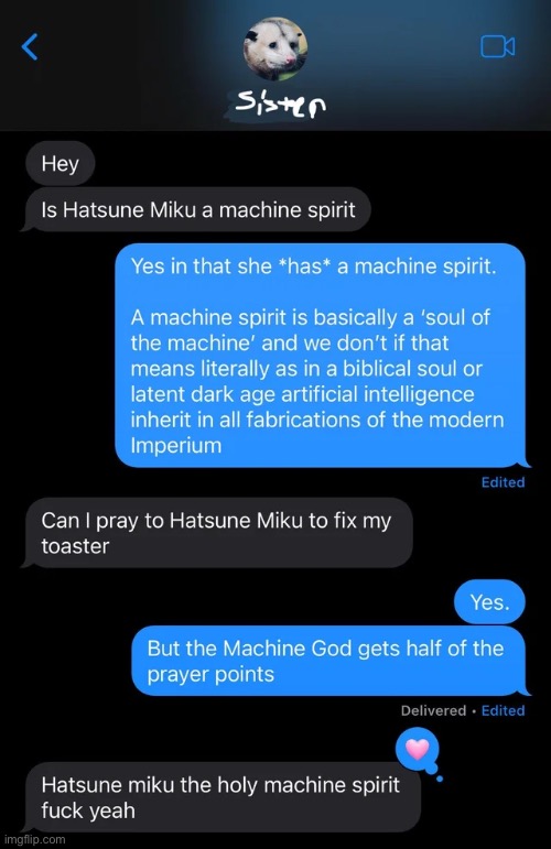 Hey y’all | image tagged in warhammer40k,hatsune miku,machine spirit,memes,shitpost | made w/ Imgflip meme maker