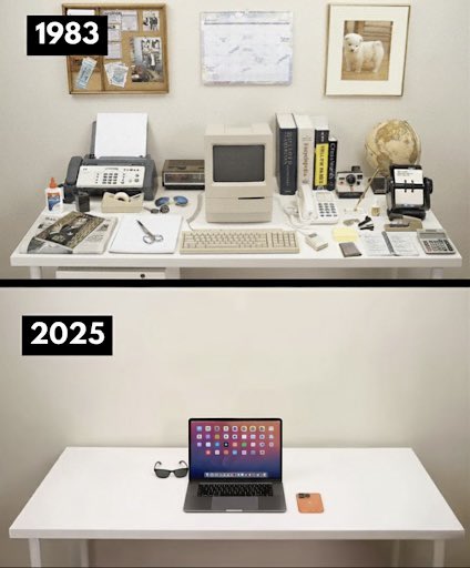 Desk to laptop Blank Meme Template