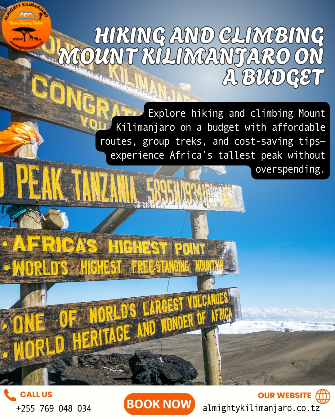 Hiking And Climbing Mount Kilimanjaro On A Budget Blank Meme Template