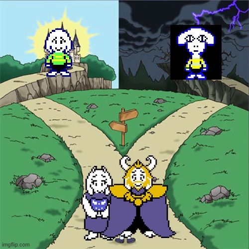 Two Paths | image tagged in two paths | made w/ Imgflip meme maker