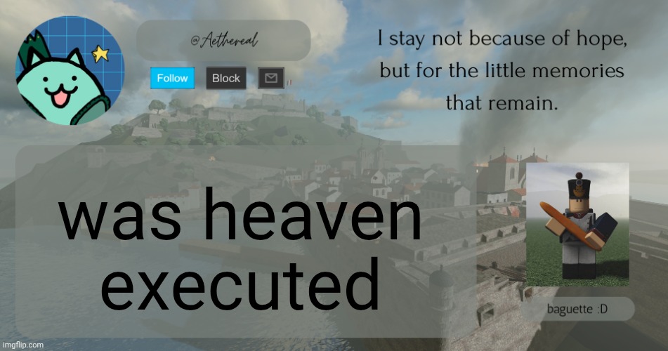 hey. | was heaven executed | image tagged in hey | made w/ Imgflip meme maker