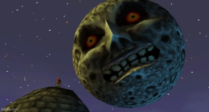 image tagged in majora s mask moon | made w/ Imgflip meme maker