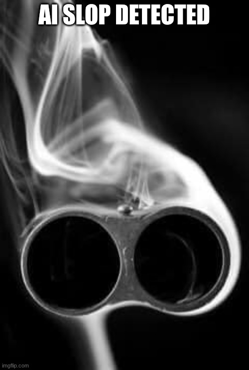 I choose my shot | AI SLOP DETECTED | image tagged in i choose my shot | made w/ Imgflip meme maker