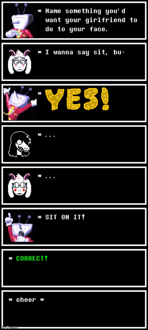 Tenna's Quiz (Undertale #136) | made w/ Imgflip meme maker