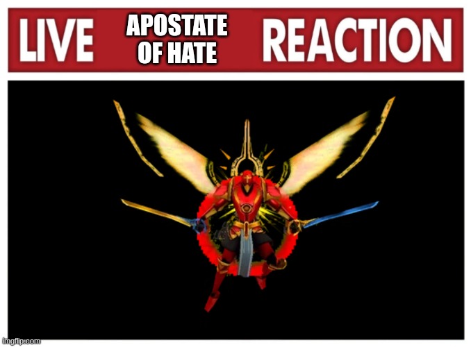 MY DAD GROUNDED ME MACHINE, AND HE WON'T READ MY BIBLE STORIES TONIGHT! | APOSTATE OF HATE | image tagged in blank live reaction | made w/ Imgflip meme maker