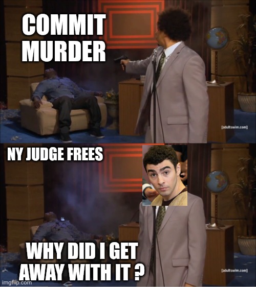 Who Killed Hannibal Meme | COMMIT MURDER NY JUDGE FREES WHY DID I GET AWAY WITH IT ? | image tagged in memes,who killed hannibal | made w/ Imgflip meme maker
