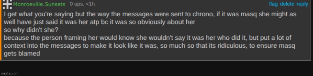 not saying masq is in the clear, but something to think about | made w/ Imgflip meme maker