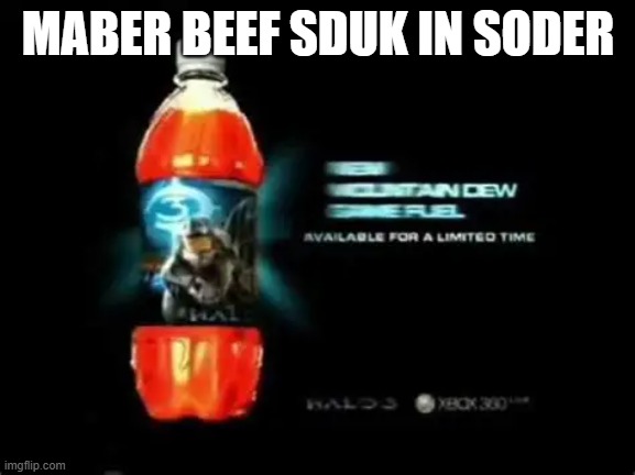 MABER BEEF SDUK IN SODER | made w/ Imgflip meme maker