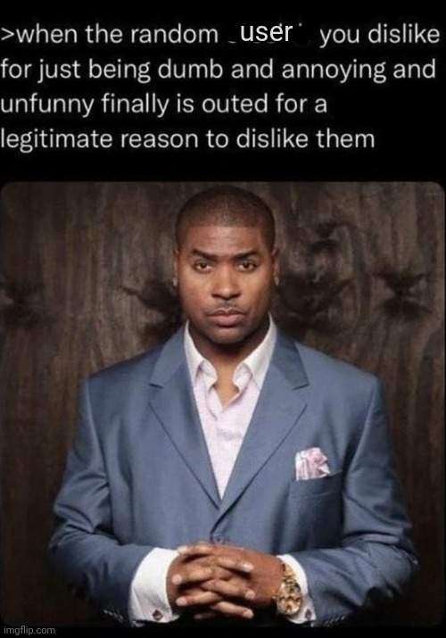 user | made w/ Imgflip meme maker