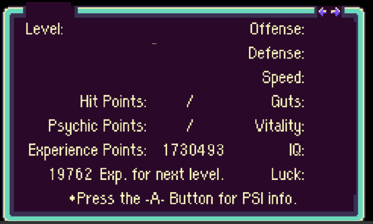 Earthbound oc data Blank Meme Template
