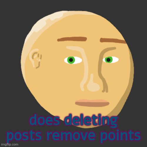 Bruh | does deleting posts remove points | image tagged in bruh | made w/ Imgflip meme maker