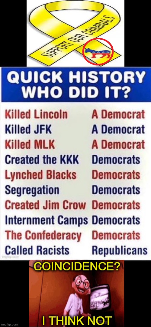 Pesky Facts | COINCIDENCE? I THINK NOT | image tagged in deaths,murder,democrats,history,facts,coincidence i think not | made w/ Imgflip meme maker