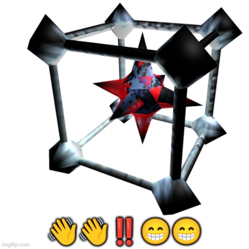 Subspace tripmine | 👋👋‼️😁😁 | image tagged in subspace tripmine | made w/ Imgflip meme maker