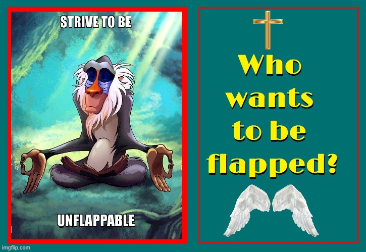 Peace Be to the Unflappable | image tagged in vince vance,jungle book,cartoons,meditating,ape,inner peace | made w/ Imgflip meme maker