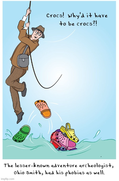 Crocs! | image tagged in comics | made w/ Imgflip meme maker