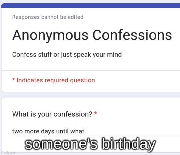 a certain element | someone's birthday | made w/ Imgflip meme maker