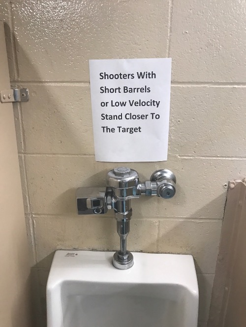 Short Barrels | image tagged in small penis,funny memes,funny signs,urinal,public restrooms,pee | made w/ Imgflip meme maker