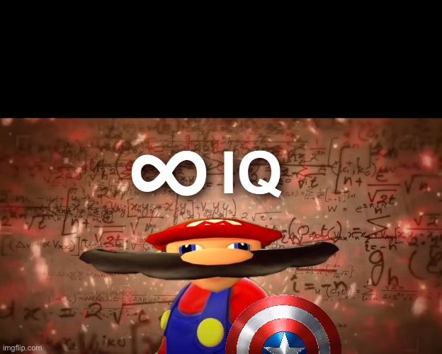 Infinite IQ Mario | image tagged in infinite iq mario | made w/ Imgflip meme maker