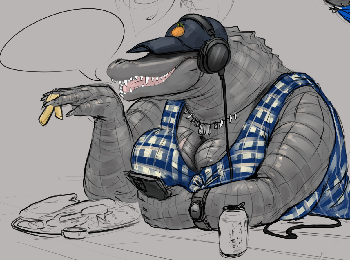 Big Gator Woman Blank Meme Template