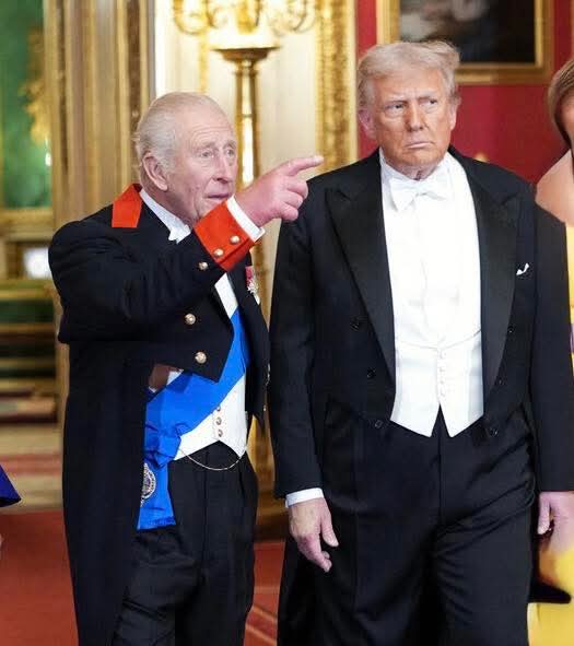 The King Of America meets the King of England Blank Meme Template