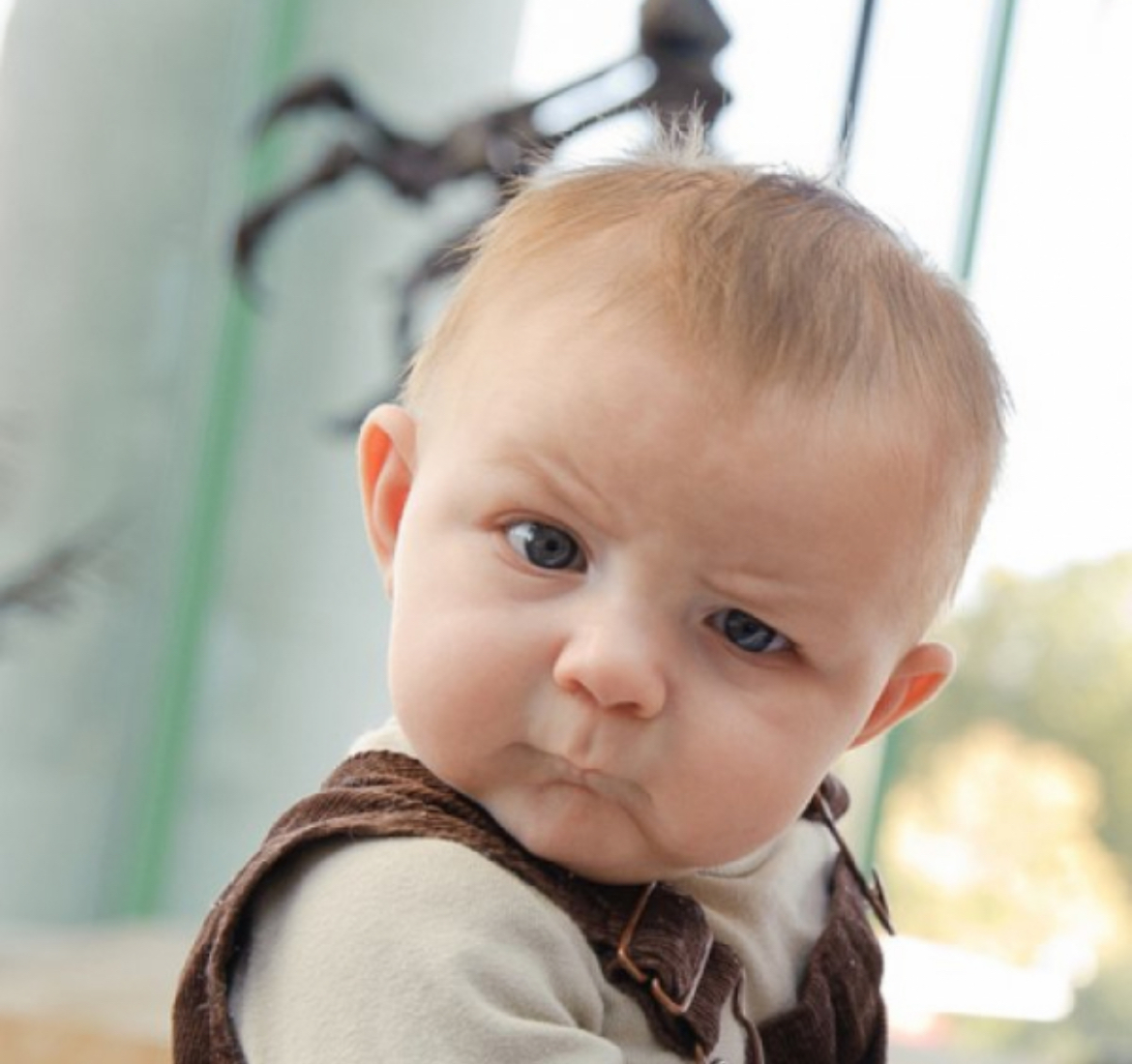 Bored Baby Blank Meme Template